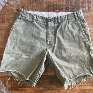 Buck Mason Officer short with Ripped Hem 31